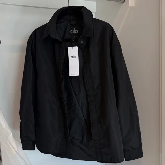 ALO Socialite Shacket in Black Lightweight Jacket NWT XS - Picture 8 of 16